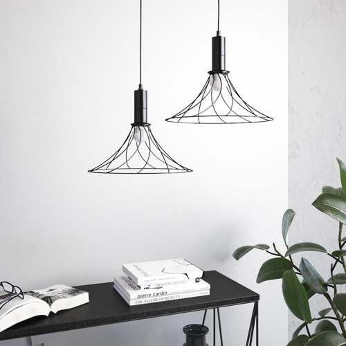 Hanging single lamp Baffi