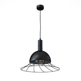 Pendant single lamp Baffi with shade