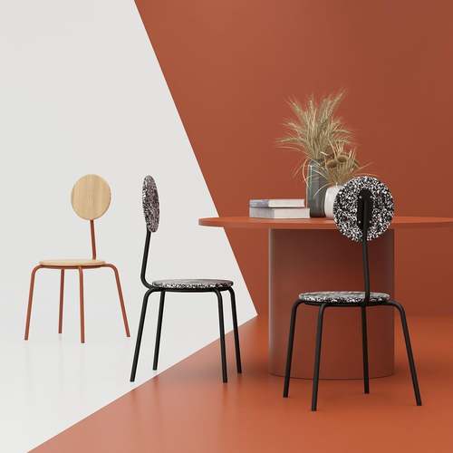 Dewy circle dining chair