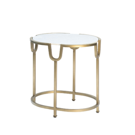 Auxiliary table with white marble A455