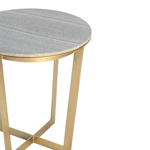 Auxiliary table with gray marble A468