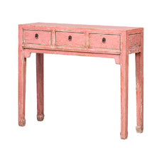Console pink 3 drawers BE459