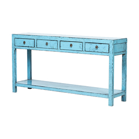 Console blue 4 drawers BE475