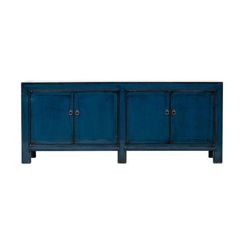 TV stand blue 4 doors BE532