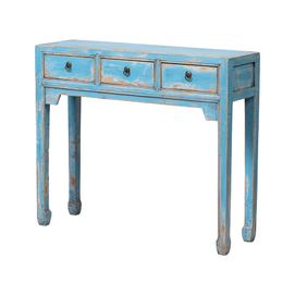 Console blue 3 drawers BE649