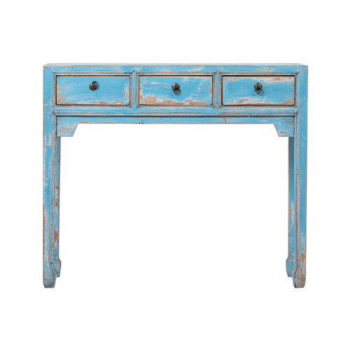 Console blue 3 drawers BE649