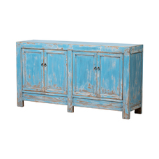 Cómoda azul 4 puertas BE656