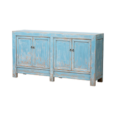 Cómoda azul 4 puertas BE658