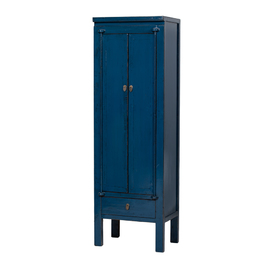 Cabinet blue 2 doors and 1 drawer BE694