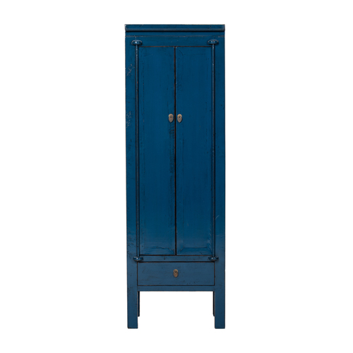 Cabinet blue 2 doors and 1 drawer BE694