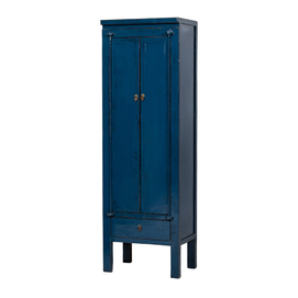 Cabinet blue 2 doors 1 drawer BE695