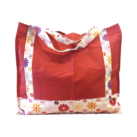 Bolsa rojo con motivos florales BG-FP-M2-10