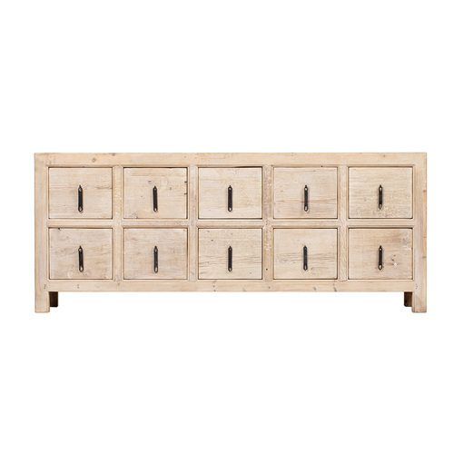 *Cabinet natural 10 drawers BK048