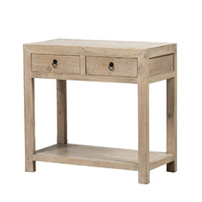 Consola natural 2 cajones BK059