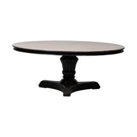 Mesa comedor redonda negra BK228