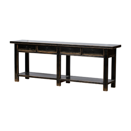 Console black 4 drawers BK233