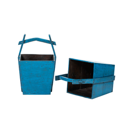 Blue bucket with handle CL468