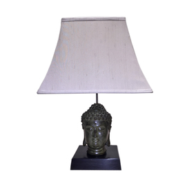 Lamp with black monk budda head base DC023