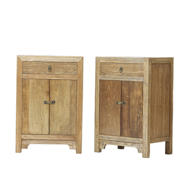 Pair of cabinets natural 1 drawer 2 doors DT067