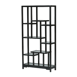 Black lacquer shelving unit DT106