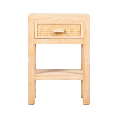 Mesa auxiliar natural 1 cajón DT126