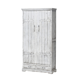 Cabinet white 2 doors 2 drawers GC014