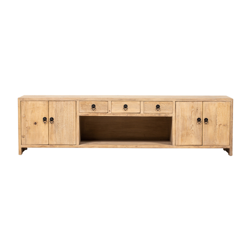 Mueble TV natural 4 puertas 3 cajones GF794