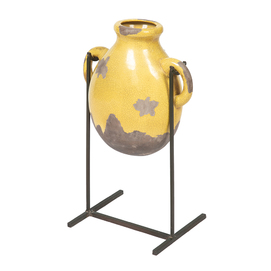 Yellow vase with base GK291