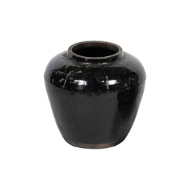 Jar black antique GK435