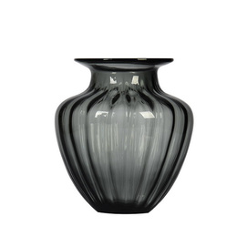 Grey glass vase GLS020