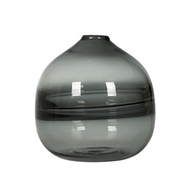 Grey glass vase GLS03