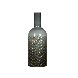 Glass bottle with copper grid GLS05