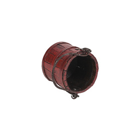 Small red bucket with handle from Henan HS013