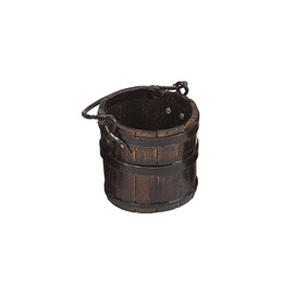 Small wood bucket with handle from Henan HS015