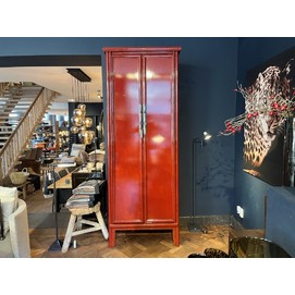 Lacquered Cabinet Tapered Red