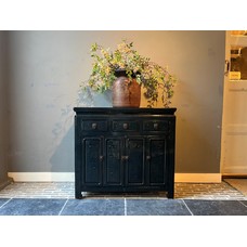 Antique Chinese Cabinet Dark Blue