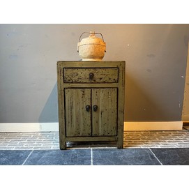 Green Lacquered Nightstand