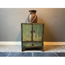 Turquoise Lacquered Nightstand