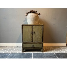 Green Lacquered Nightstand