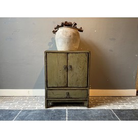 Green Lacquered Nightstand