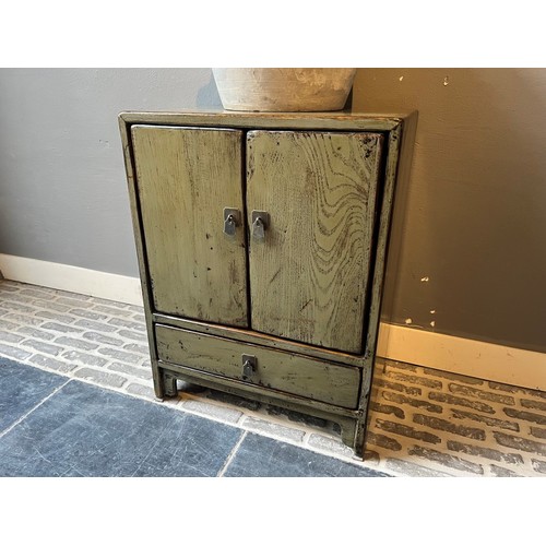 Green Lacquered Nightstand
