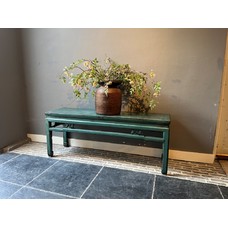 Blue Lacquered Bench 128CM