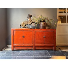 Red Lacquered Sideboard