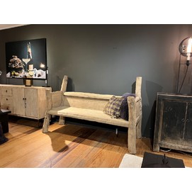 Tree Trunk Bench Old Pine