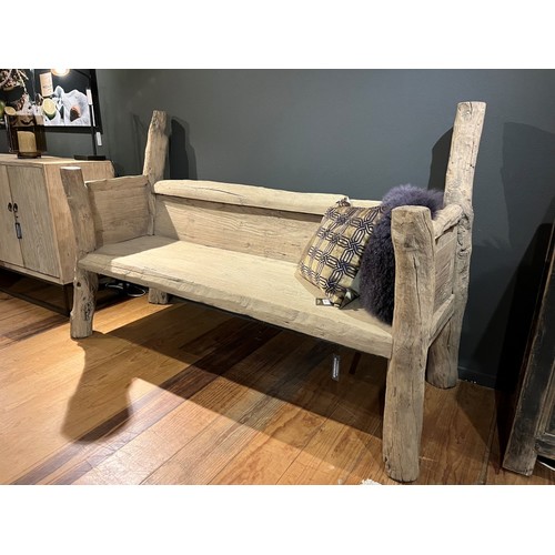 Tree Trunk Bench Old Pine