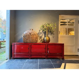 Red Lacquered Sideboard 230CM