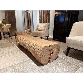 Elmwood Coffee Table Tree Trunk 141X56CM