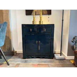 Dark Blue Lacquered Cabinet