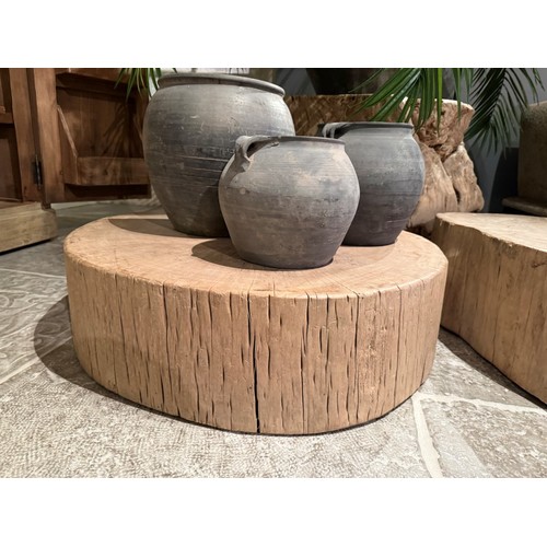 Elmwood Side Table Tree Trunk