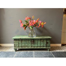Antique Storage Chest Green